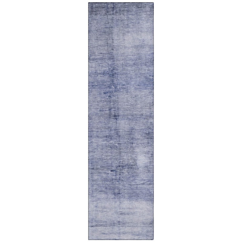 Machine Washable Indoor/ Outdoor Chantille Solid Ombre Rug