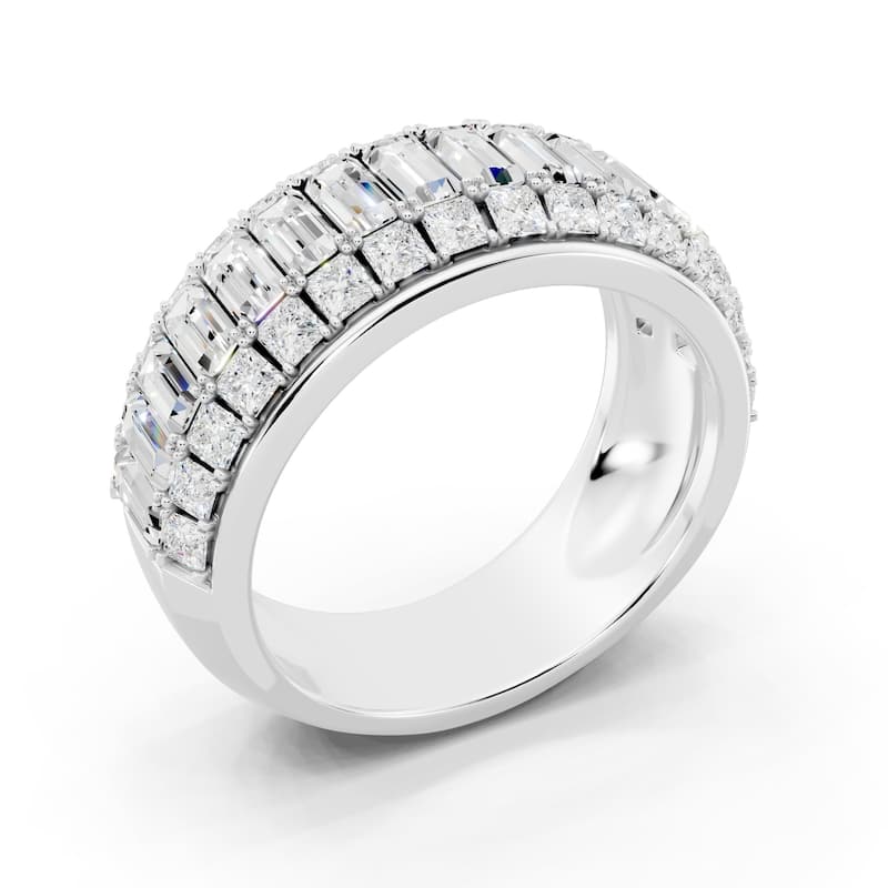 Auriya 14k Gold 2 1/2ctw Lab Grown Diamond Anniversary Ring (E-F VS)