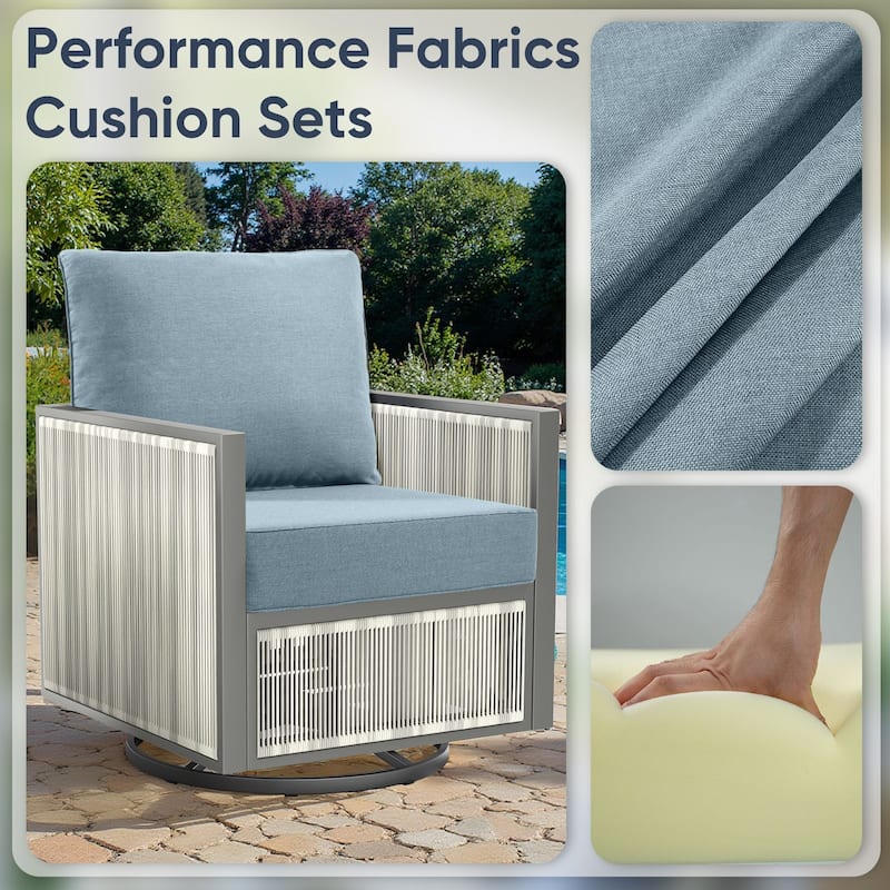 Outdoor Deep Seat Cushion Set 24 x 24 x 6 Inch
