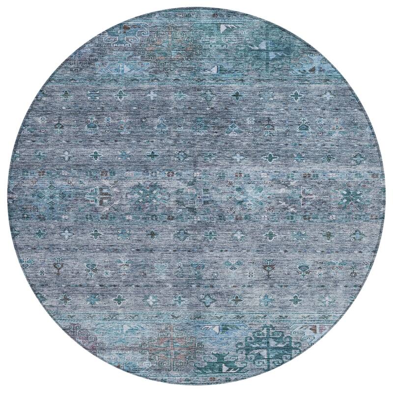 HomeRoots Floral Transitional Rectangle Outdoor Rug