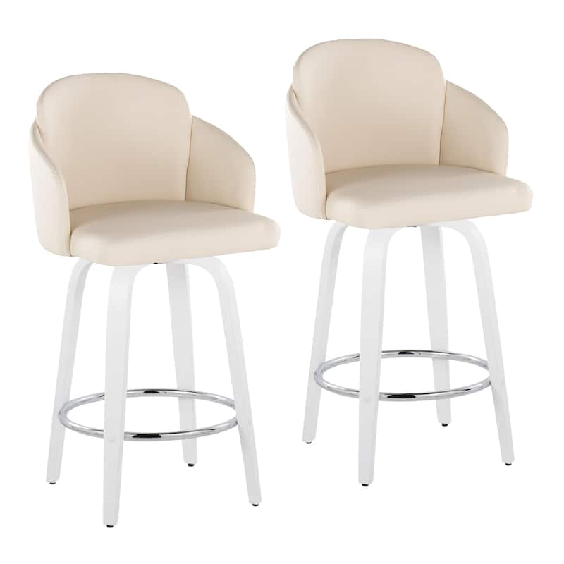 Dahlia 26" Fixed-Height Counter Stool - Set of 2