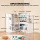 preview thumbnail 55 of 54, Kids Kitchen Playset Play Kitchen for Kids Corner Wooden Play Kitchen