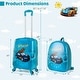 preview thumbnail 11 of 29, Costway 16” Carry-on Suitcase & 13” Backpack with 4 Spinner Wheels & - See Details