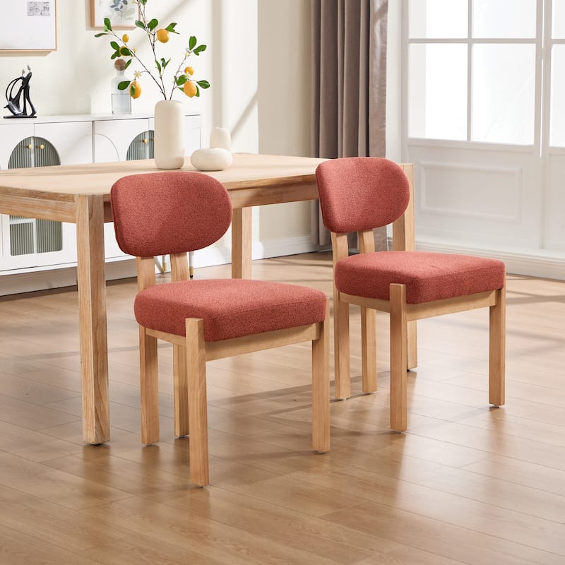 Wooden Dining Chairs Set of 2