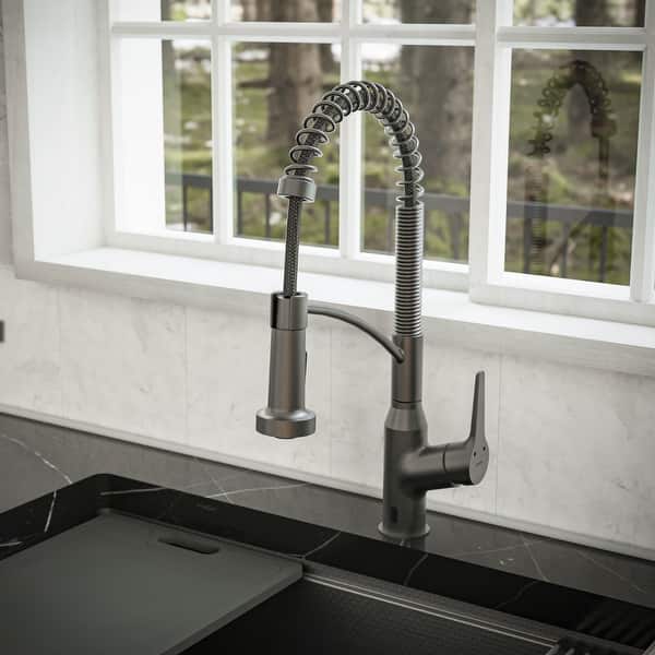slide 2 of 90, Karran Scottsdale Touchless Single-Handle Pull-Down Sprayer Kitchen Faucet