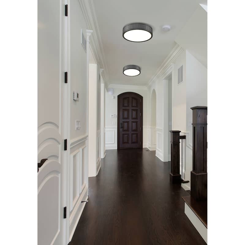 Z-Lite 1005F12-LED Madison 13" Wide LED Flush Mount Drum Ceiling