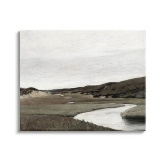 Stupell Rural Stream Classic Landscape Canvas Wall Art by Lettered and ...