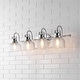 preview thumbnail 11 of 113, Shirley Metal/Glass LED Vanity Light, by JONATHAN Y