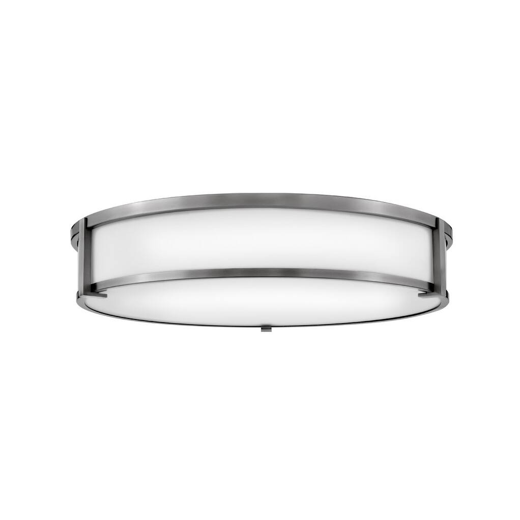 Hinkley Lighting 3244 Lowell 4 Light 24" Wide Flush Mount Drum Ceiling