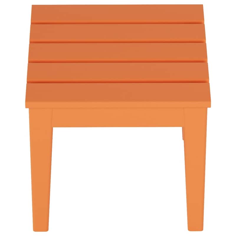 Shoreside HDPE Eco-Friendly All Weather Square Modern 18" Side Table