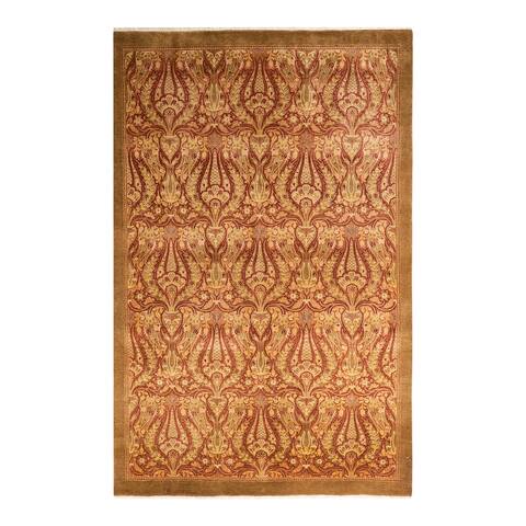Overton Mogul One-of-a-Kind Hand-Knotted Area Rug - Yellow, 5' 2" x 7' 10" - 5' 2" x 7' 10"