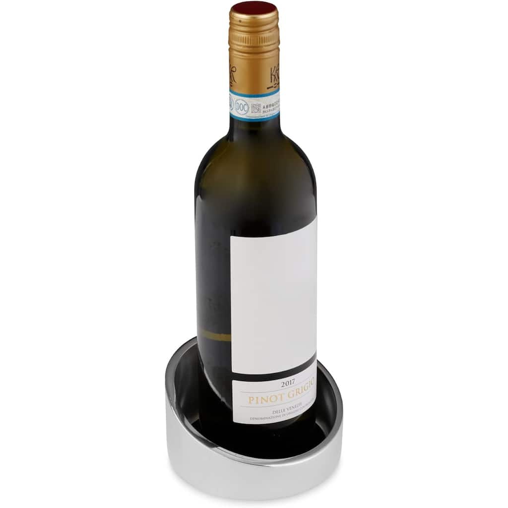 Nambe 6290 Tilt Wine Coaster - 5" x 2.75"