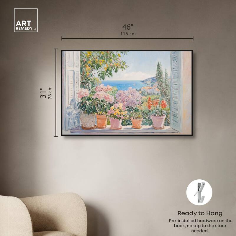 Mediterranean Blooms Canvas by Art Remedy