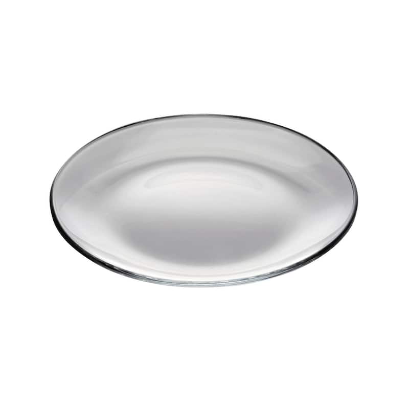 European Glass Dessert Plates - 6" Diameter - Set of 6 - 6" Diameter