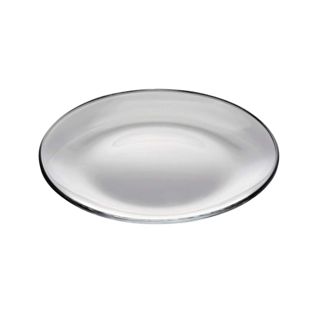 European Glass Dessert Plates - 6" Diameter - Set of 6 - 6" Diameter