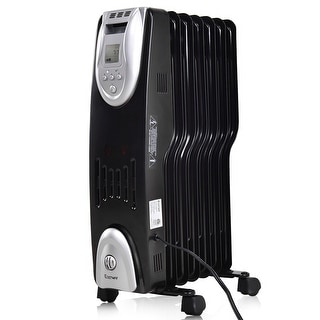 Top Product Reviews For Costway 1500w Electric Oil Filled Radiator Heater Safe Digital 18797928 Overstock