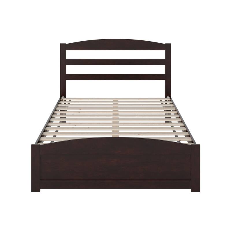Warren Solid Wood Platform Bed with Footboard