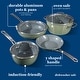 preview thumbnail 8 of 7, Sur La Table Kitchen Essentials 10 Piece PFA Free Titanium Ceramic Nonstick Interior Forged Aluminum Cookware Pots and Pans Set