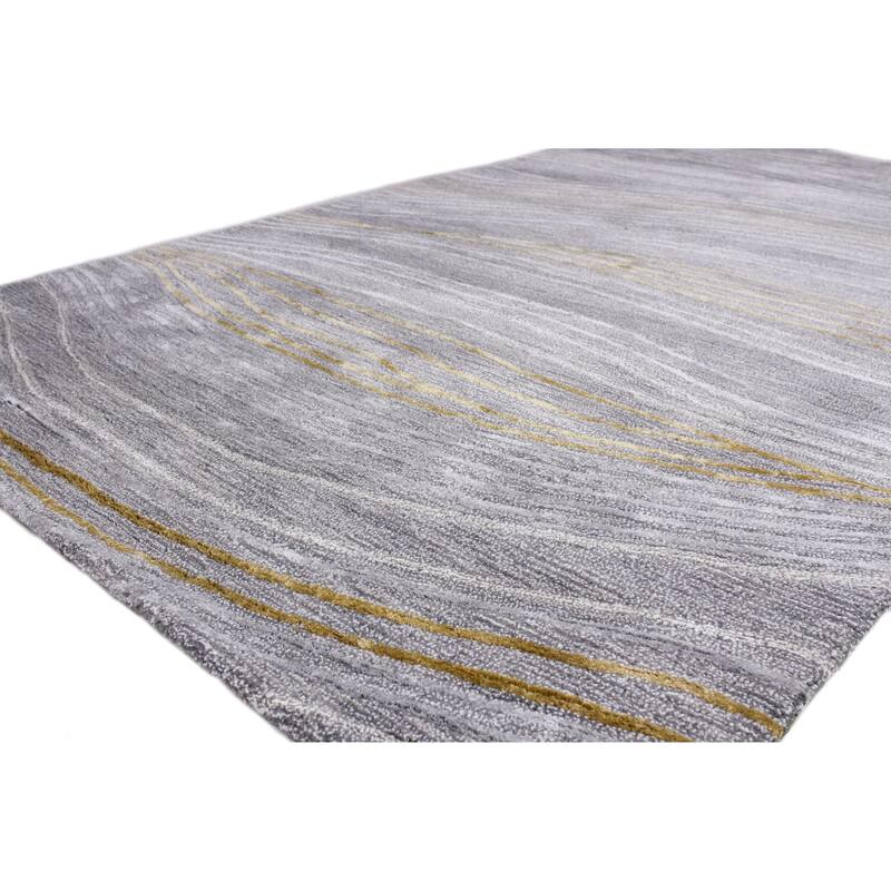 Bashian Makai Grey Contemporary Area Rug