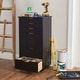 preview thumbnail 4 of 11, Bridgton Black Eight Drawer Rolling Storage Cart - 20.75"w x 15.38"d x 40.25"h