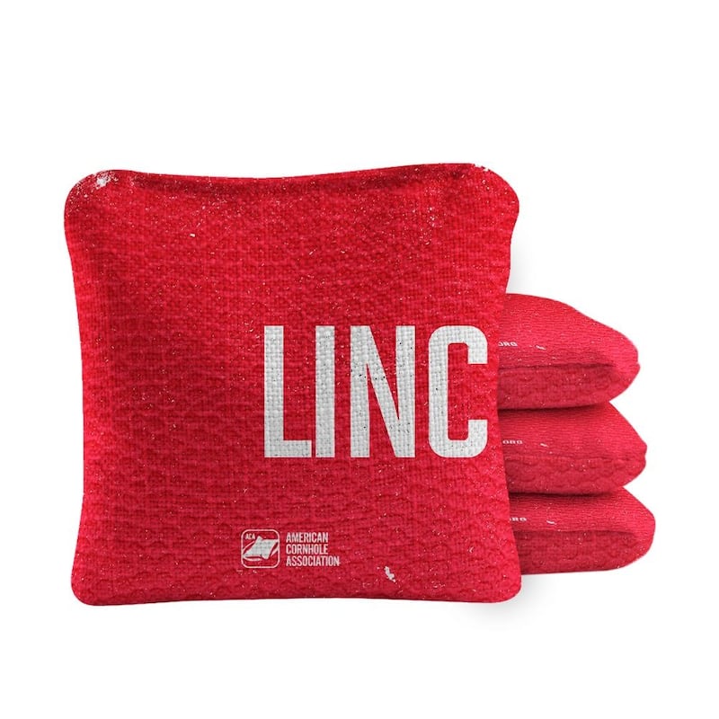 Lincoln Red Dual Sided Cornhole Bags