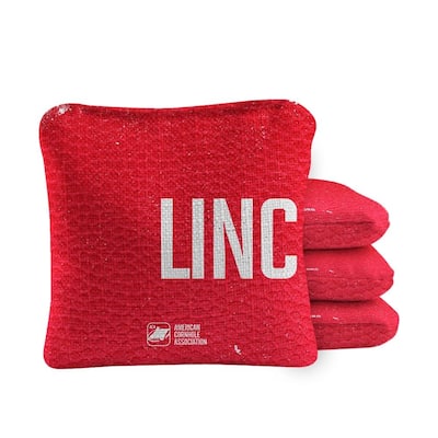Lincoln Red Dual Sided Cornhole Bags