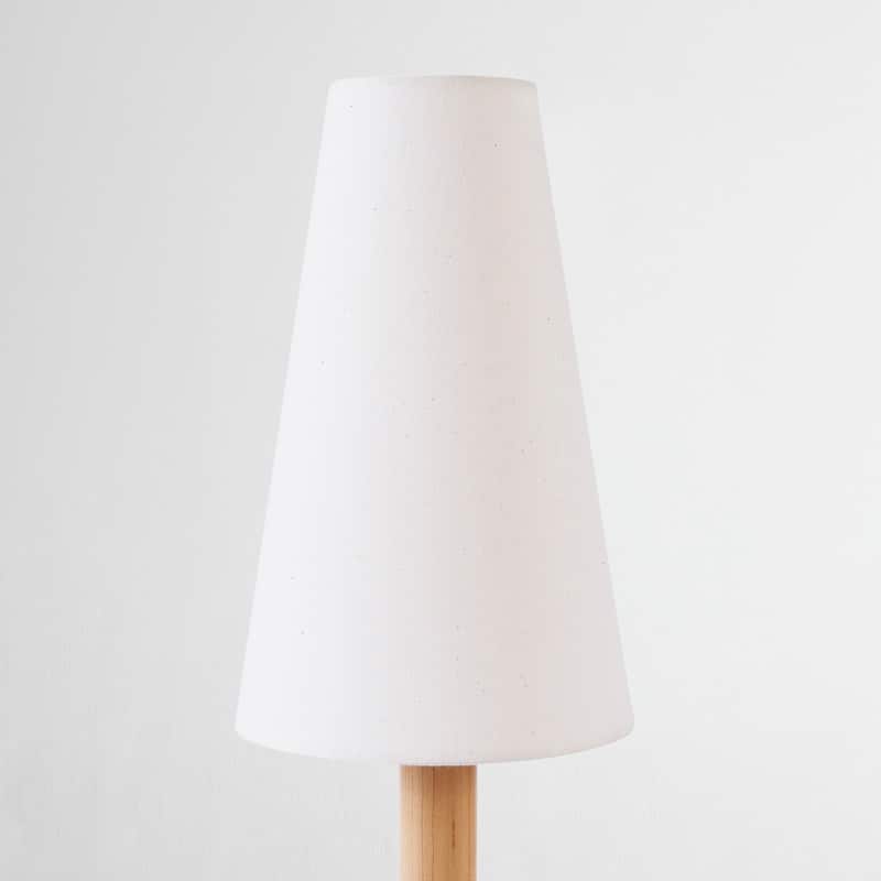 Brightech Arthur LED Oak Wood Modern Empire Dimmable Bedside Nightstand Desk Lamp