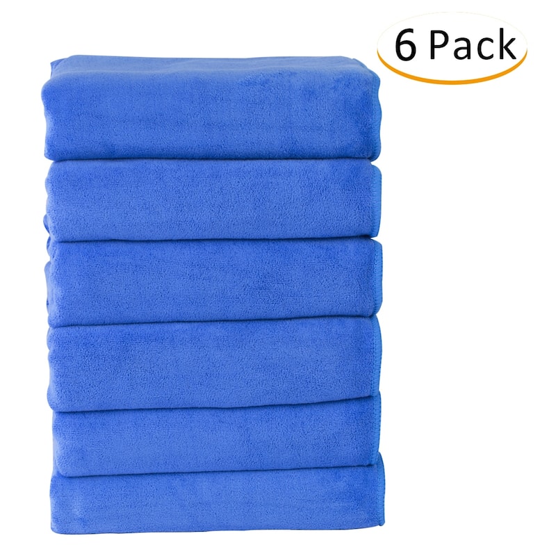 Superior 6-Piece Towel Set Bath Towel 27" x 55" Fast Drying - 27"x55"
