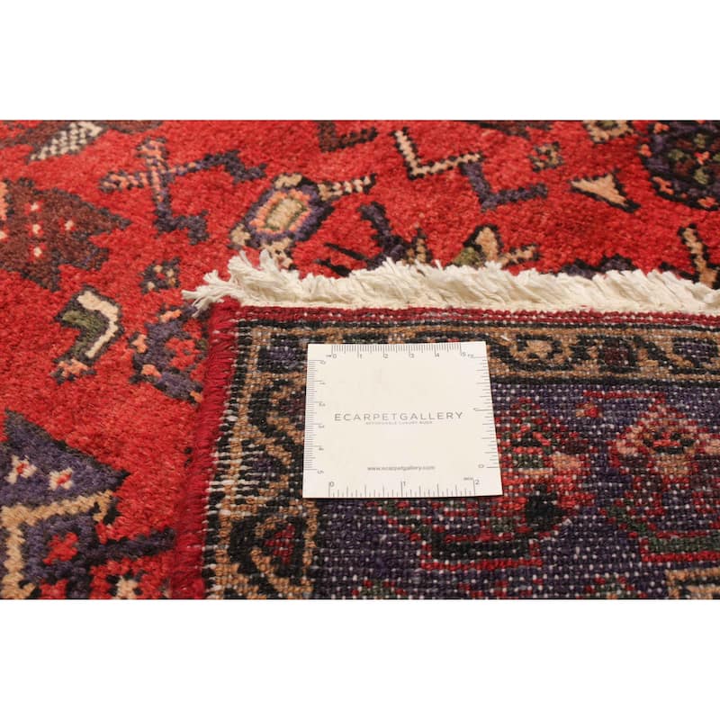 ECARPETGALLERY Hand-knotted Andelz Red Wool Rug - 3'11 x 7'1