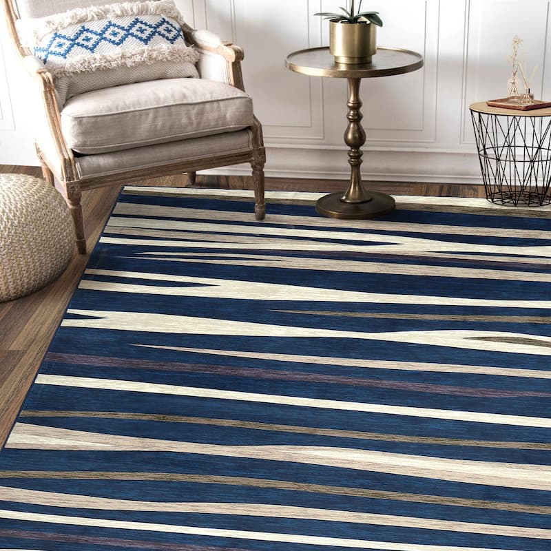 Garvee Modern Abstract Area Rug Colorful Throw Carpet