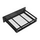 preview thumbnail 4 of 13, Black Full Size Metal House Platform Bed with Two Drawers Headboard and Footboard