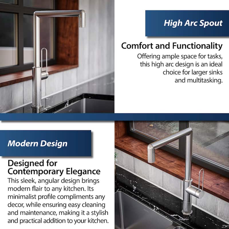Karran USA KKF370 Sherman 1.8 GPM Single Hole Kitchen Faucet