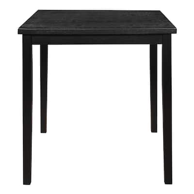 Counter Height Table Square Transitional Style Wooden Dining