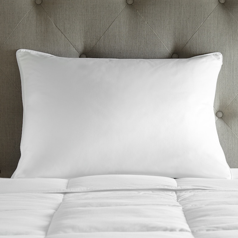 Soft White Goose Down Hypoallergenic Stomach Sleeper Pillow