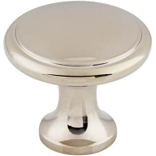 Top Knobs Ringed 1-1/8 Inch Mushroom Cabinet Knob from the Asbury