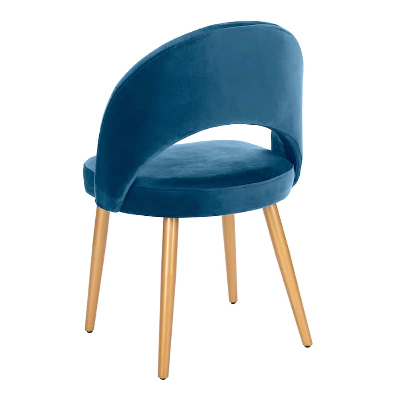 SAFAVIEH Reva Retro Dusty Rose/ Gold Chair (Set of 2) - 21.3" x 24.3" x 31.8" - 21Wx24Dx32H