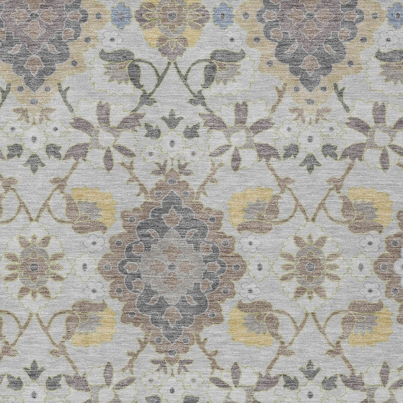 HomeRoots Oriental Traditional Rectangle Outdoor Rug