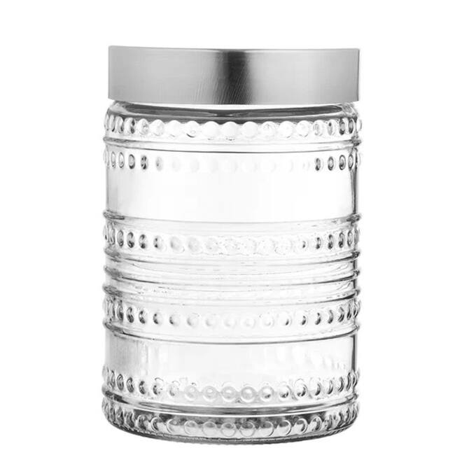 Fleur de Round 3pc Canister Set - 59oz, 44oz, 30oz 8.66" 6.61"