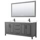 Option Dark Gray, Black Trim, Carrara Cultured Marble Top