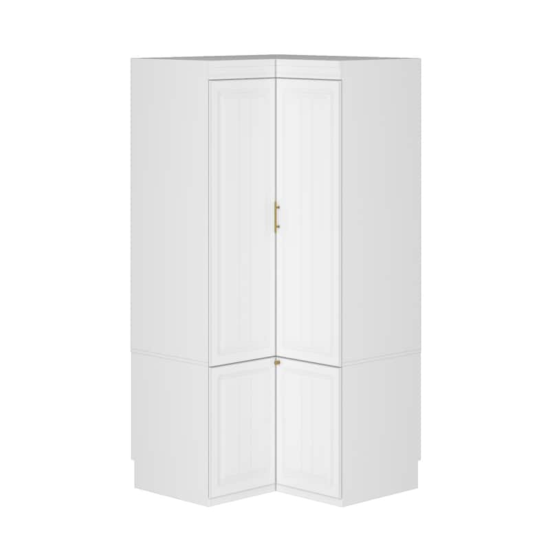 Armoires Wardrobes Shelves Door Bedroom Storage Closet(93.9"/74.2"H)