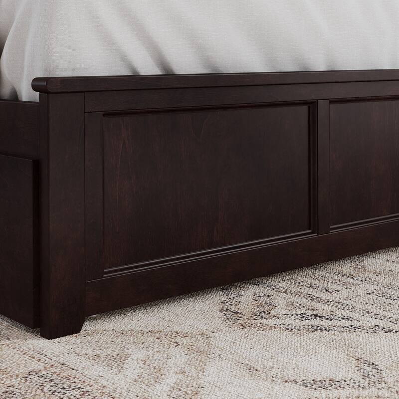 AFI Madison Platform Bed with Matching Footboard & Trundle