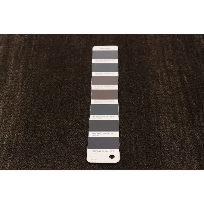 ECARPETGALLERY Hand Loomed Kashkuli Gabbeh Grey Wool Rug - 5'0 x 7'11