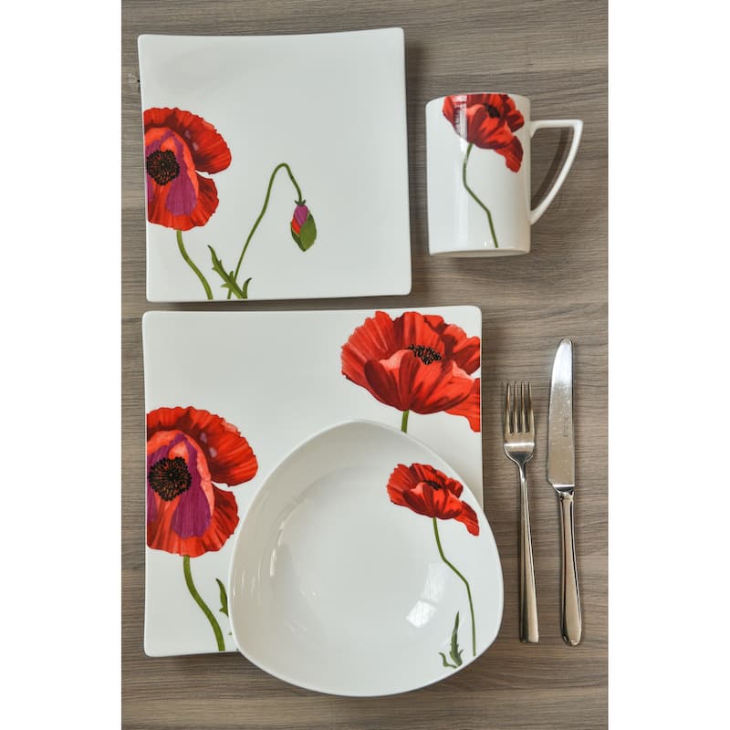 Summer Sun Square Platter 12.5"