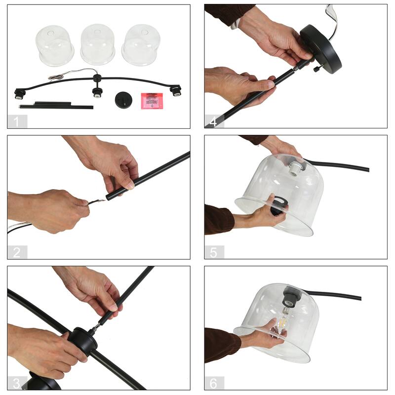 Modern Industrial Large 56"W Black 3-Light Linear Island Chandelier for Kitchen Island Dining Room - 55.9" W x 12" D x 14.2" H