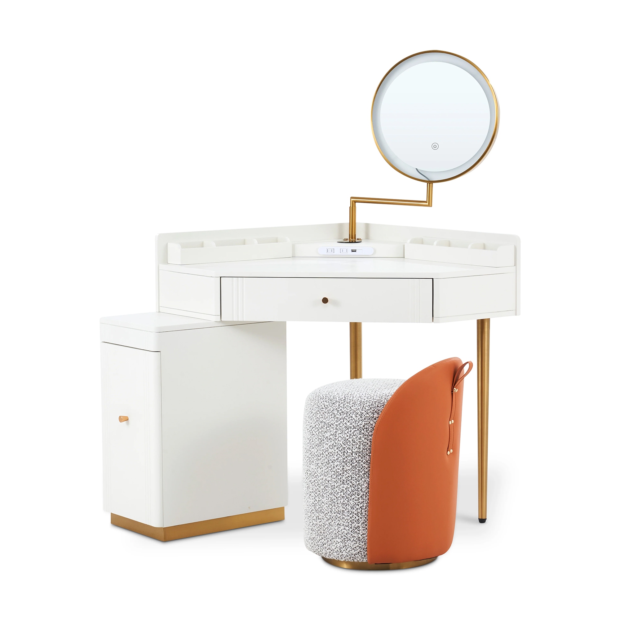 Light up vanity shop table