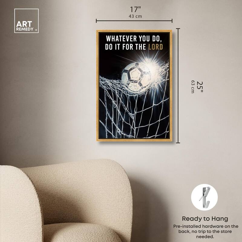 Do it for the Lord Soccer Canvas by Art Remedy