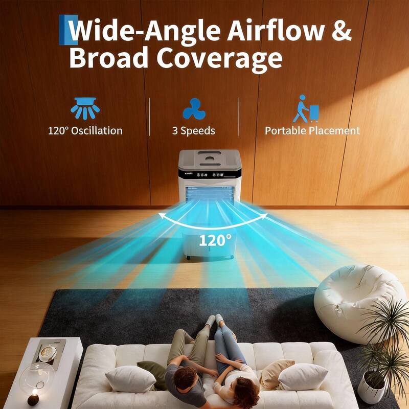 3500 CFM Evaporative Air Cooler, with Remote & Timer