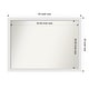 preview thumbnail 181 of 190, Wall Mirror Choose Your Custom Size - Extra Large, Blanco White Wood Outer Size: 45 x 33 in