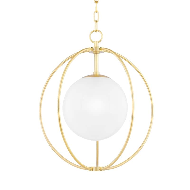 Lyla 1 Light Small Pendant - Aged Brass - Aged Brass