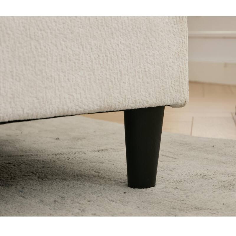 Oversized U Shaped Sectional Couch, Comfy Cloud Modular Sectional Sofa with 2 Ottoman Deep Seat Chenille Modern Cloud Sofa